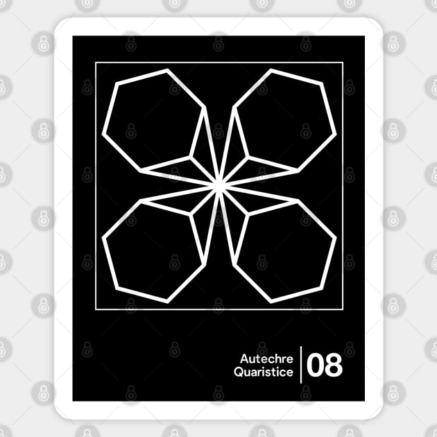 Autechre / Minimal Graphic Artwork Design Sticker by saudade